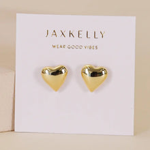 Load image into Gallery viewer, Puffed Heart Studs