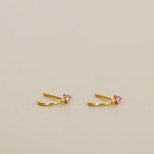 Load image into Gallery viewer, Open Mini Hoop - Pink