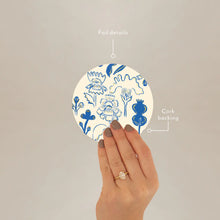 Load image into Gallery viewer, Coaster - Blue Flowers