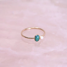 Load image into Gallery viewer, Duo Chrysocolla + Opal Ring