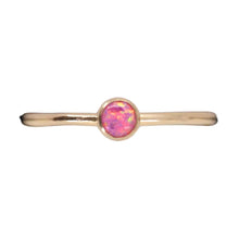 Load image into Gallery viewer, Small Cherry Pink Opal Ring