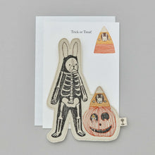 Load image into Gallery viewer, Halloween Bunny Felt Friend