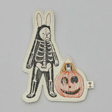 Load image into Gallery viewer, Halloween Bunny Felt Friend