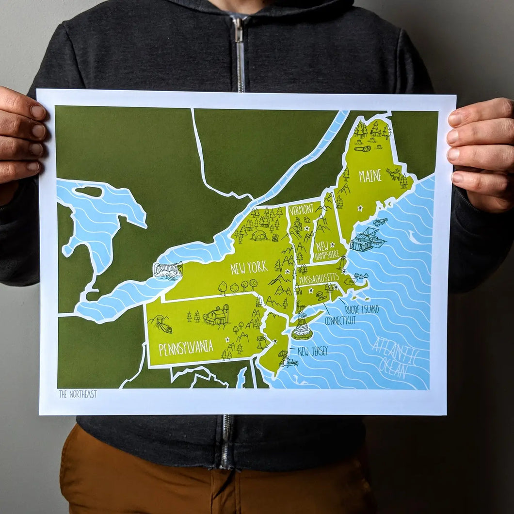 Northeast Print - 11x 14