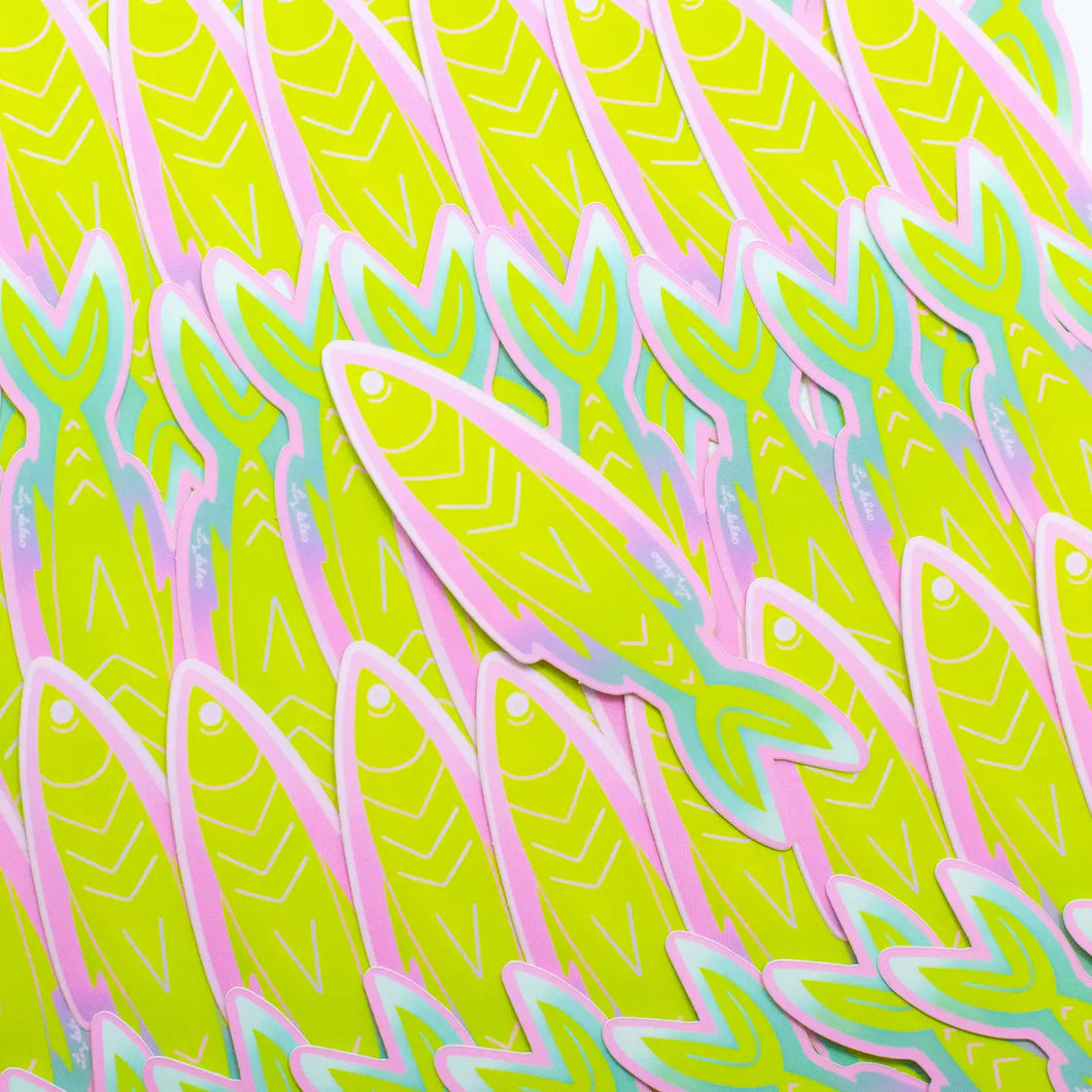 Rainbow Sardine Sticker