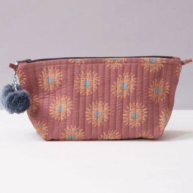 Makeup Pouch - Sunflower Terracotta