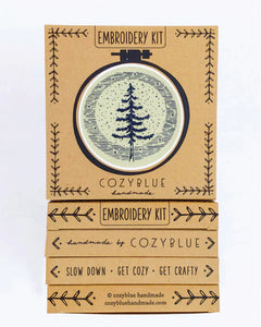Embroidery Kit - Moonlight Pine