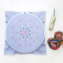 Load image into Gallery viewer, Embroidery Kit - Rainbow Mandala