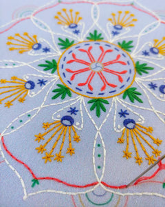 Embroidery Kit - Rainbow Mandala