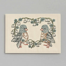 Load image into Gallery viewer, Lily Love Birds Embroidered Card