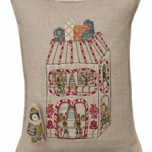 Load image into Gallery viewer, North Pole Toy Workshop Pocket Pillow