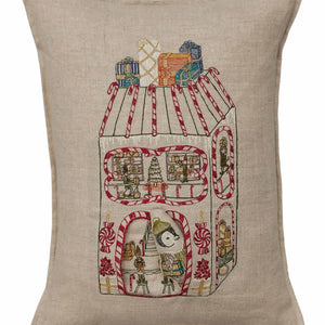 North Pole Toy Workshop Pocket Pillow