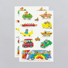 Load image into Gallery viewer, Things That Go Tattoo Sheet