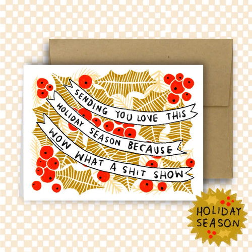 Holiday Shit Show card
