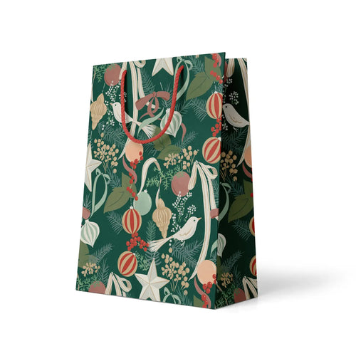 Ornaments + Bows Gift Bag