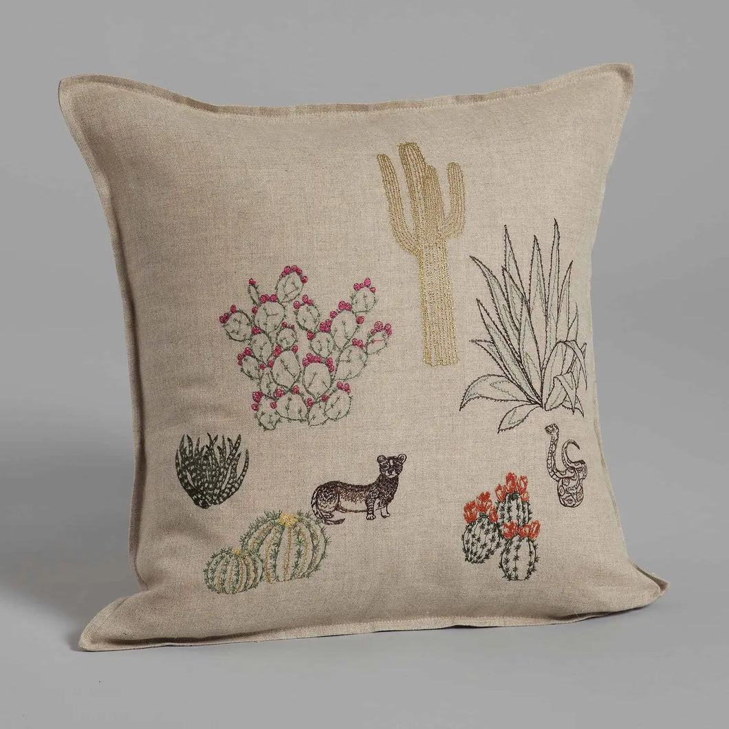 Saguaro Desert Field Pillow