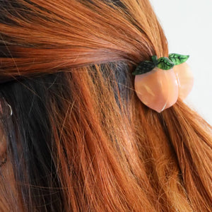 Mini Peach Hair Claw