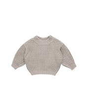 Load image into Gallery viewer, Kids Chunky Knit Sweater - Fog