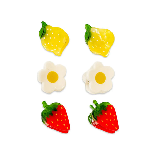 Micro Fruit + Flowers Claw Set