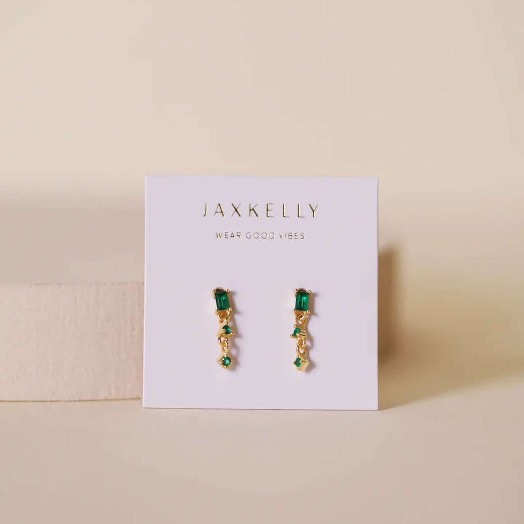 Mini Baguette Drop - Emerald