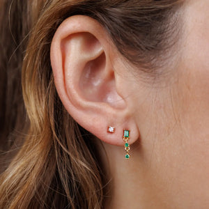 Mini Baguette Drop - Emerald
