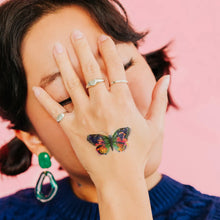 Load image into Gallery viewer, Temporary Tattoo Pairs - Midnight Butterfly