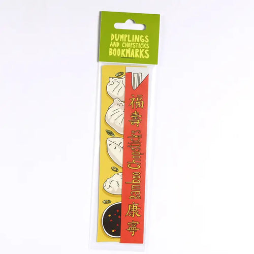 Dumplings + Chopsticks Bookmark