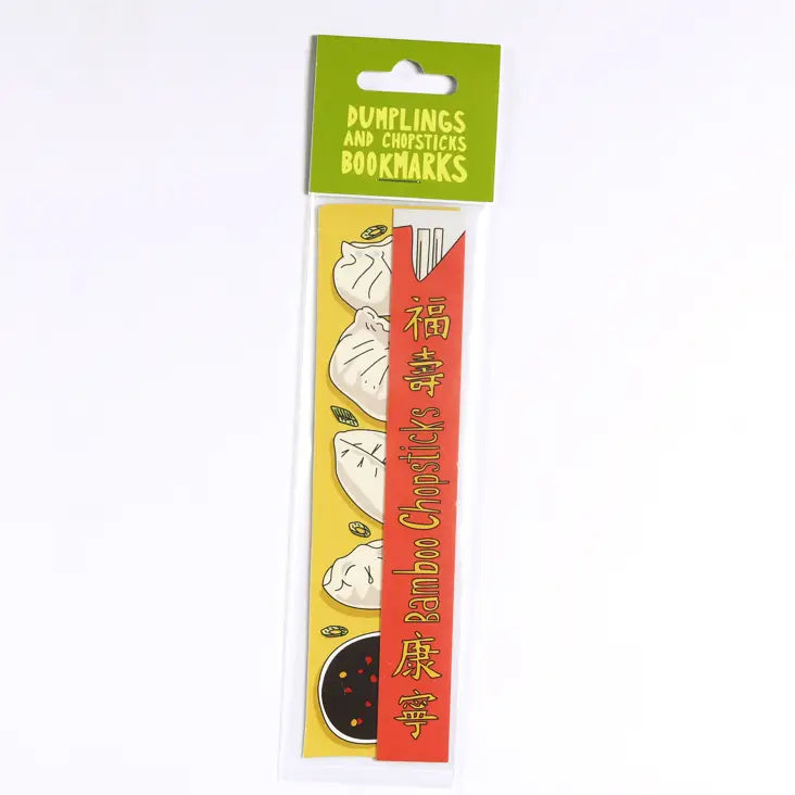 Dumplings + Chopsticks Bookmark