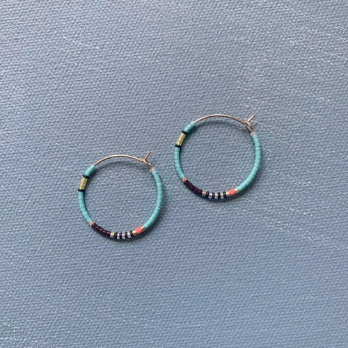 Midi Colorloop Hoop - Bright Aqua