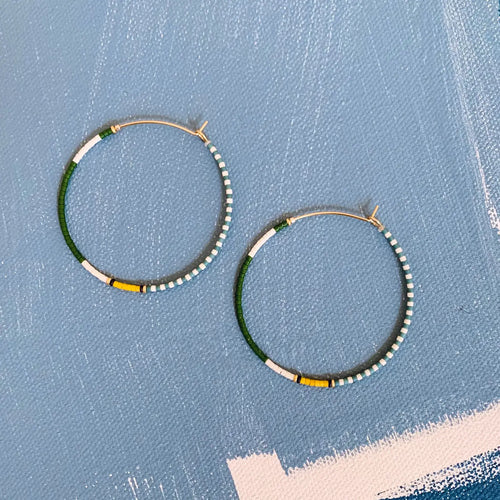 Thinnest Line Hoop - Fairway Green