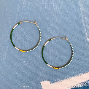Thinnest Line Hoop - Fairway Green
