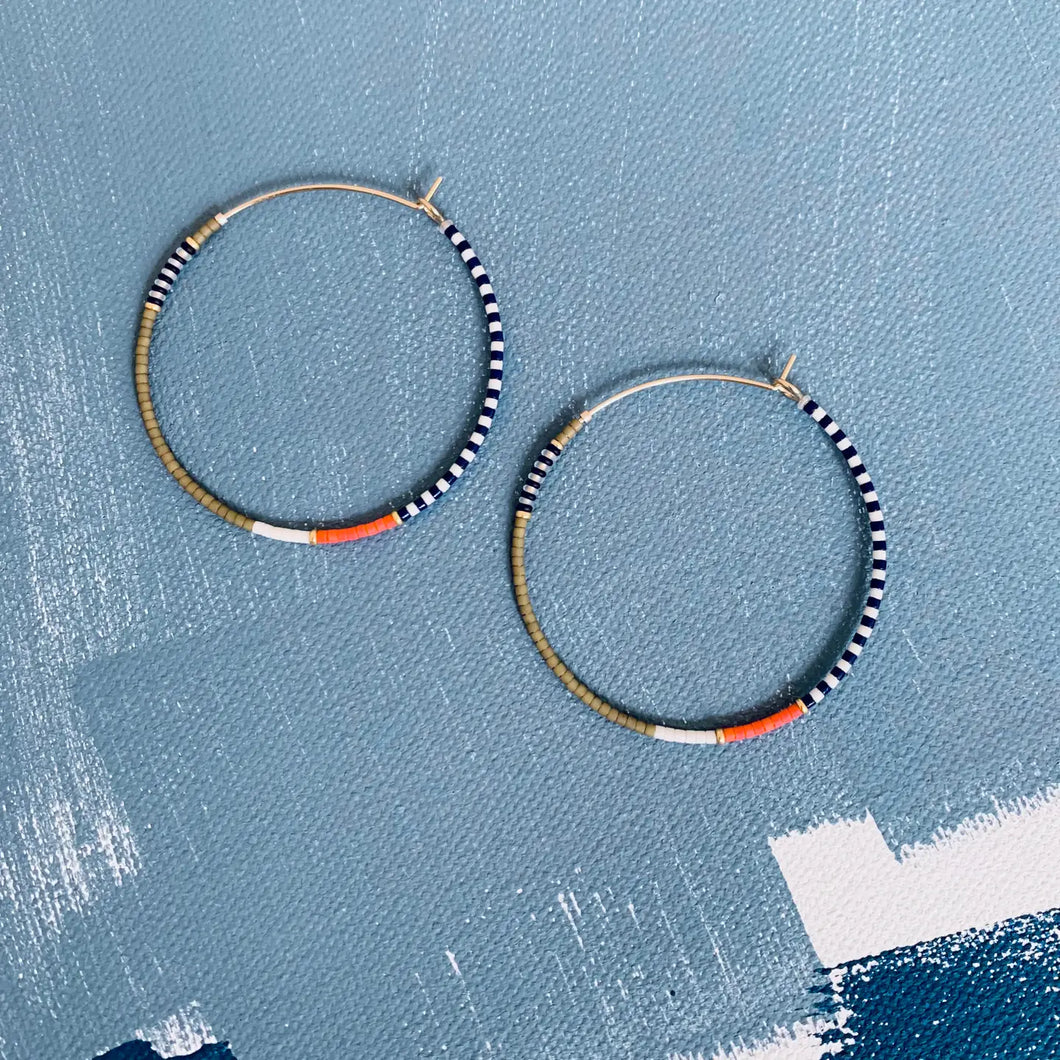 Thinnest Line Hoop - Pimento