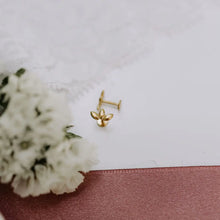 Load image into Gallery viewer, Lotus Flat Back Studs