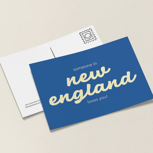 New England Lives You Postcard