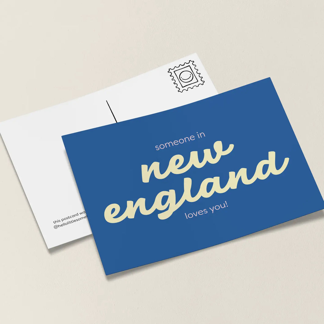 New England Lives You Postcard
