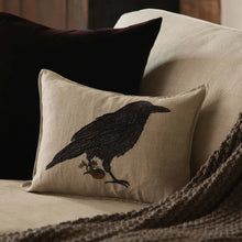 Load image into Gallery viewer, Blackbird With Acron Pillow