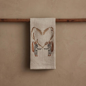 Squirrels With Wheat Tea Towel