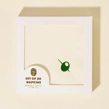 Load image into Gallery viewer, Cocktail Napkins - Olive