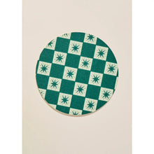 Load image into Gallery viewer, Coasters - Green Checkered Star