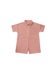 Frankie Romper - Pink Check