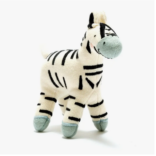 Small Organic Zebra Toy