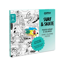 Load image into Gallery viewer, Giant Coloring Poster - Surf &amp; Skate
