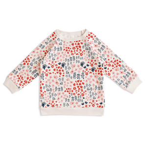 Sweatshirt - Meadow Red, Pink & Navy