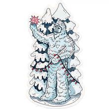 Load image into Gallery viewer, Yeti Christmas Postcard