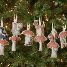 Load image into Gallery viewer, Deer with Mushroom Ornament