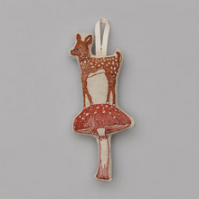 Load image into Gallery viewer, Deer with Mushroom Ornament