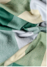 Load image into Gallery viewer, Lambswool Kids Scarf - Green Grid Check