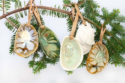 Ceramic Oyster Ornaments