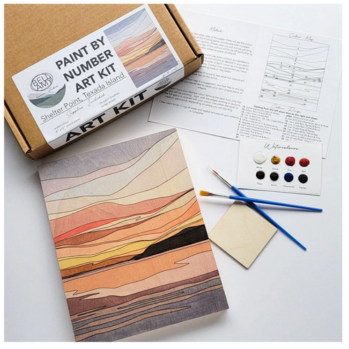 Paint By Number Art Kit - Shelter Point, Texada Island