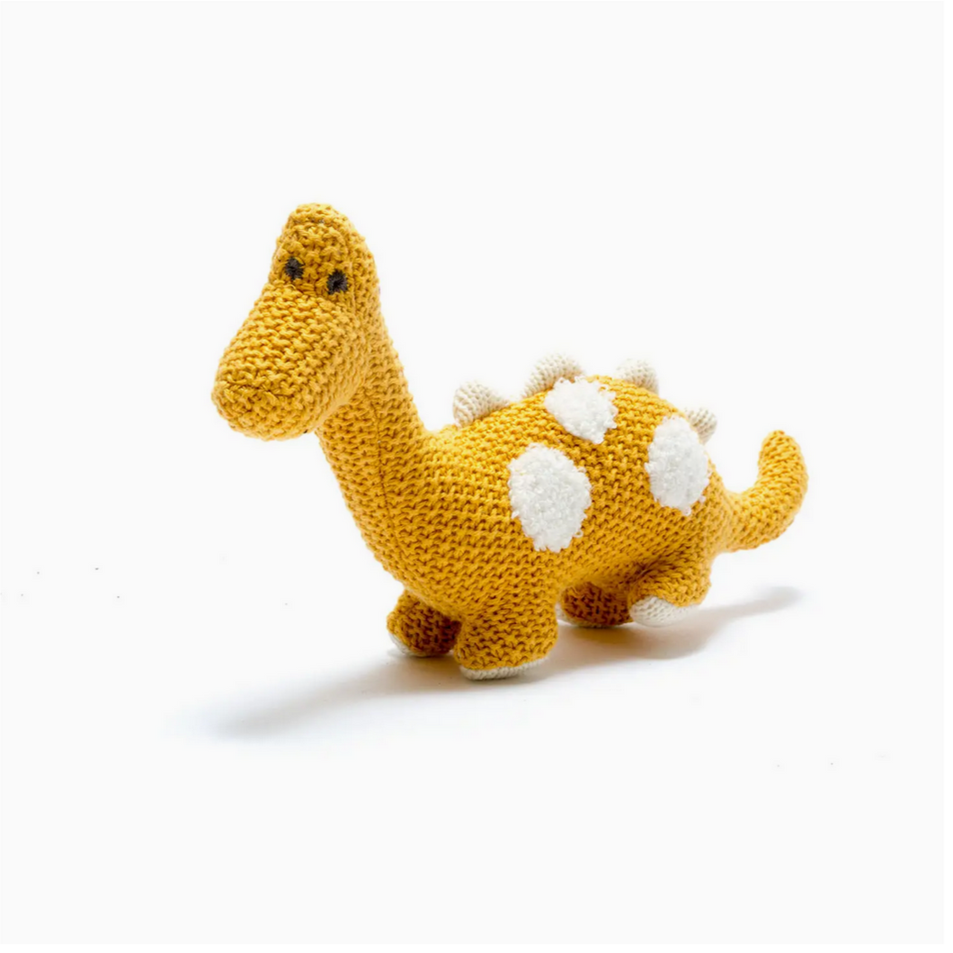 Small Mustard Diplodocus Dinosaur